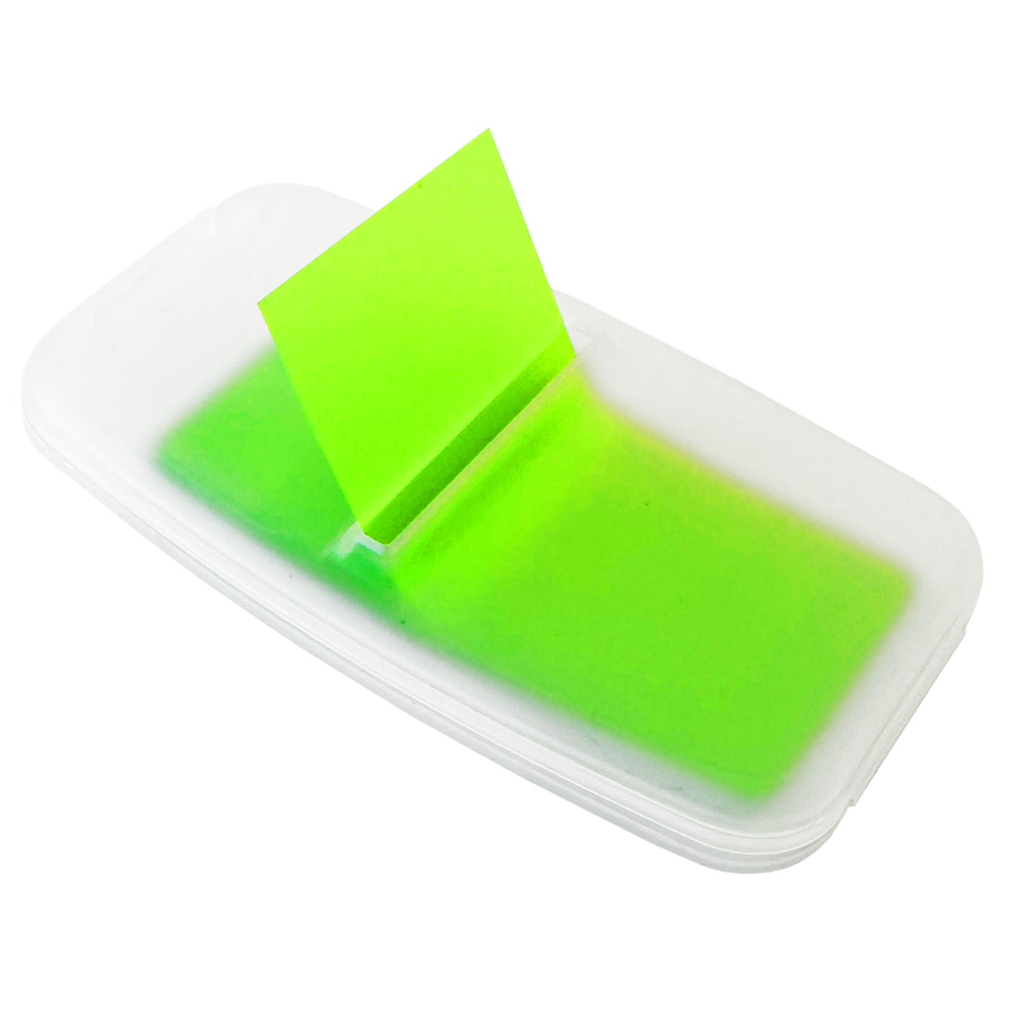 Page Marker in transparentem Spender