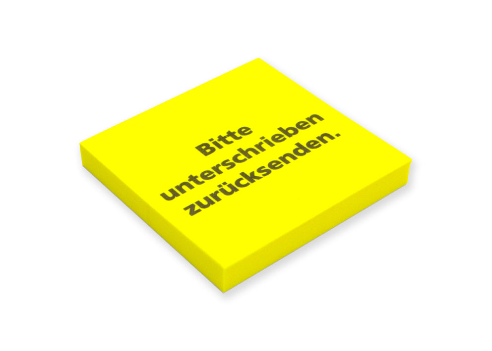 Hafti Haftnotizen "Bitte unterschrieben zurücksenden"