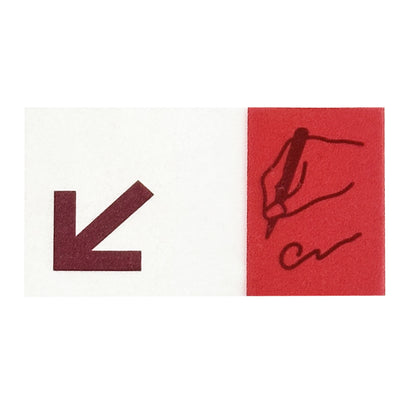 Bedruckte "Sign Here" Page Marker