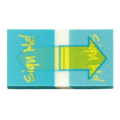 Bedruckte "Sign Here" Page Marker