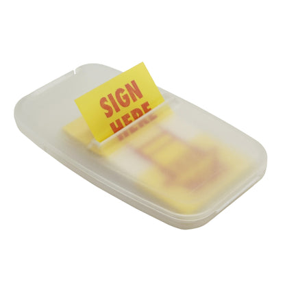 Bedruckte "Sign Here" Page Marker
